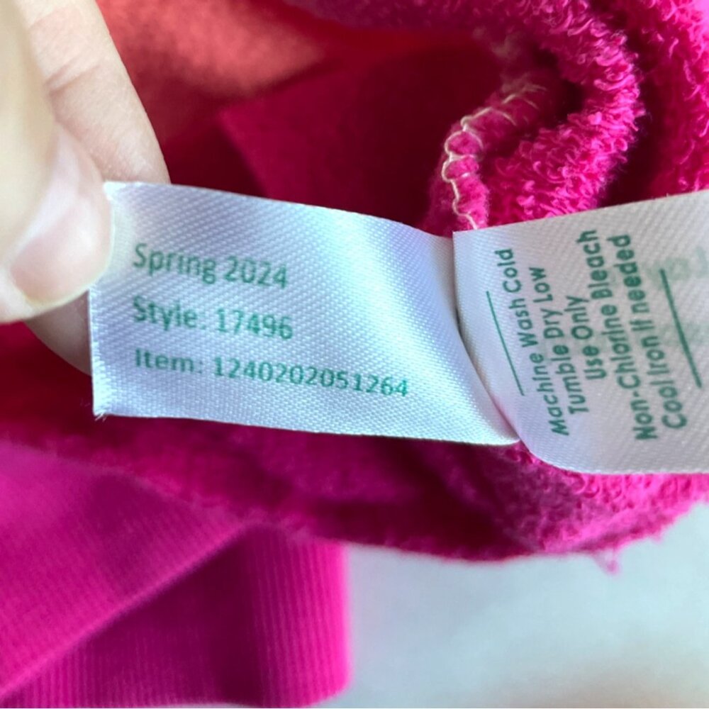 Marine Layer Ombre Palm Crewneck Sweatshirt in Cream and Pink - Picture 5 of 8